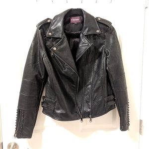 Vigoss studded faux leather moto jacket